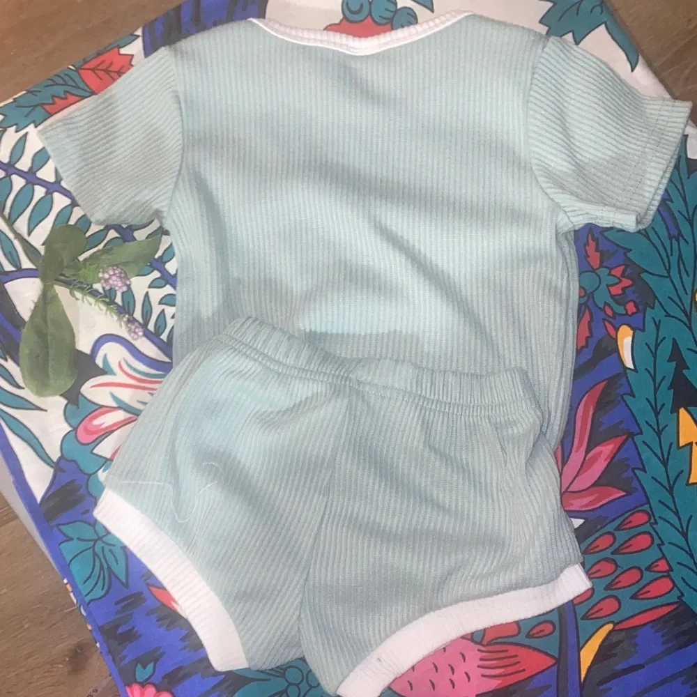 Mint Green Diaper Cover Set for Kids